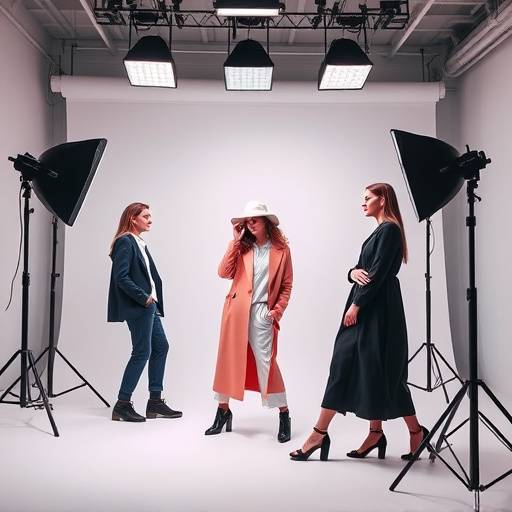 Fashion shoot in progress in a modern studio - featured image