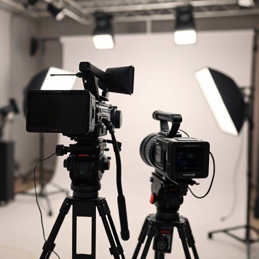 Videographer filming in a well-lit studio - featured image
